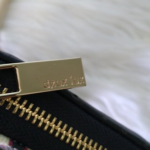 Deux Lux Ravello Crystal Embellished Woven Stripe Zip Around Wallet - Picture 6 of 15